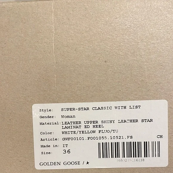 Golden Goose Superstar Sneaker White Yellow Flo Turquoise